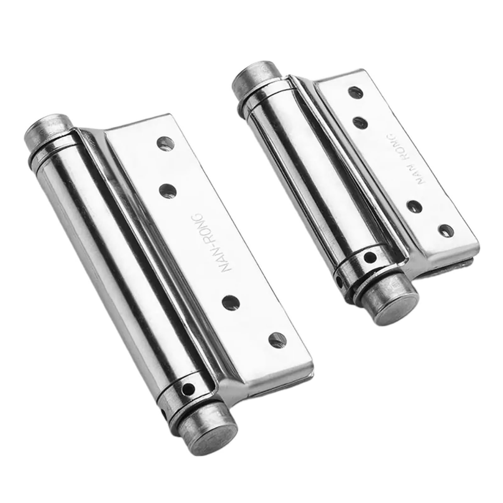 Charnière de porte à double ouverture avec fermeture automatique et silencieuse