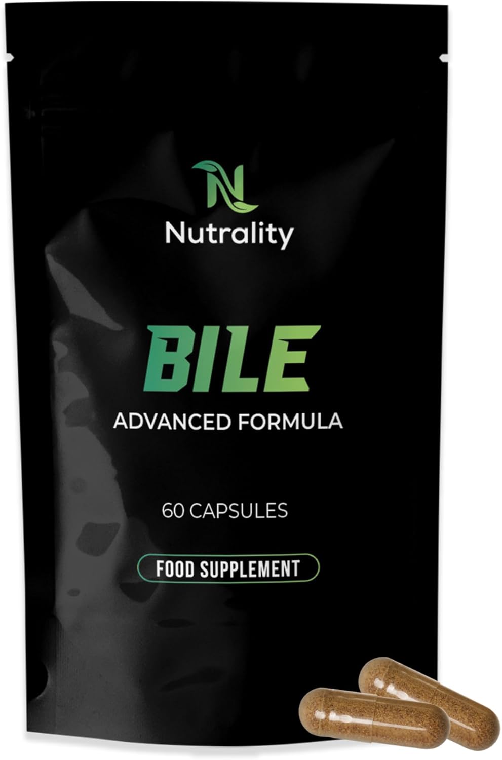 Bile Supplement | Ox Bile Supplements UK for Gallbladder Support, Liver Detox, Gallbladder Supplements, 30-Day Supply | Premium Ox Bile Supplement for Optimal Health | 60 Capsules