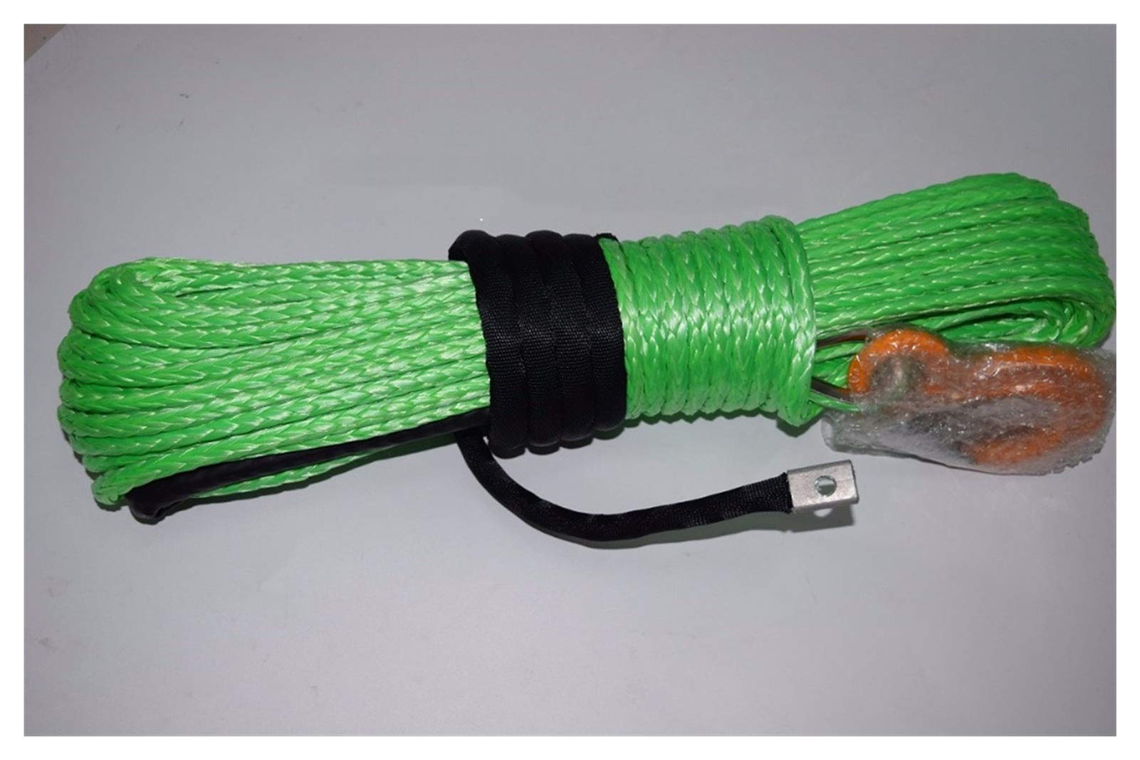Winch Rope, Green 8mm*30m Synthetic Winch Rope,Off Road Rope,ATV Winch Cable,Boat Winch Rope