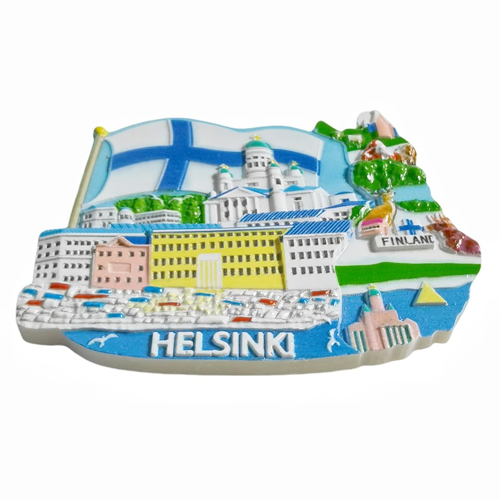 3D Helsinki Finland Koelkast Magneet Reizen Souvenir Gift Home Keuken Decoratie Magnetische Sticker Finland Koelkast Magneet Collectie