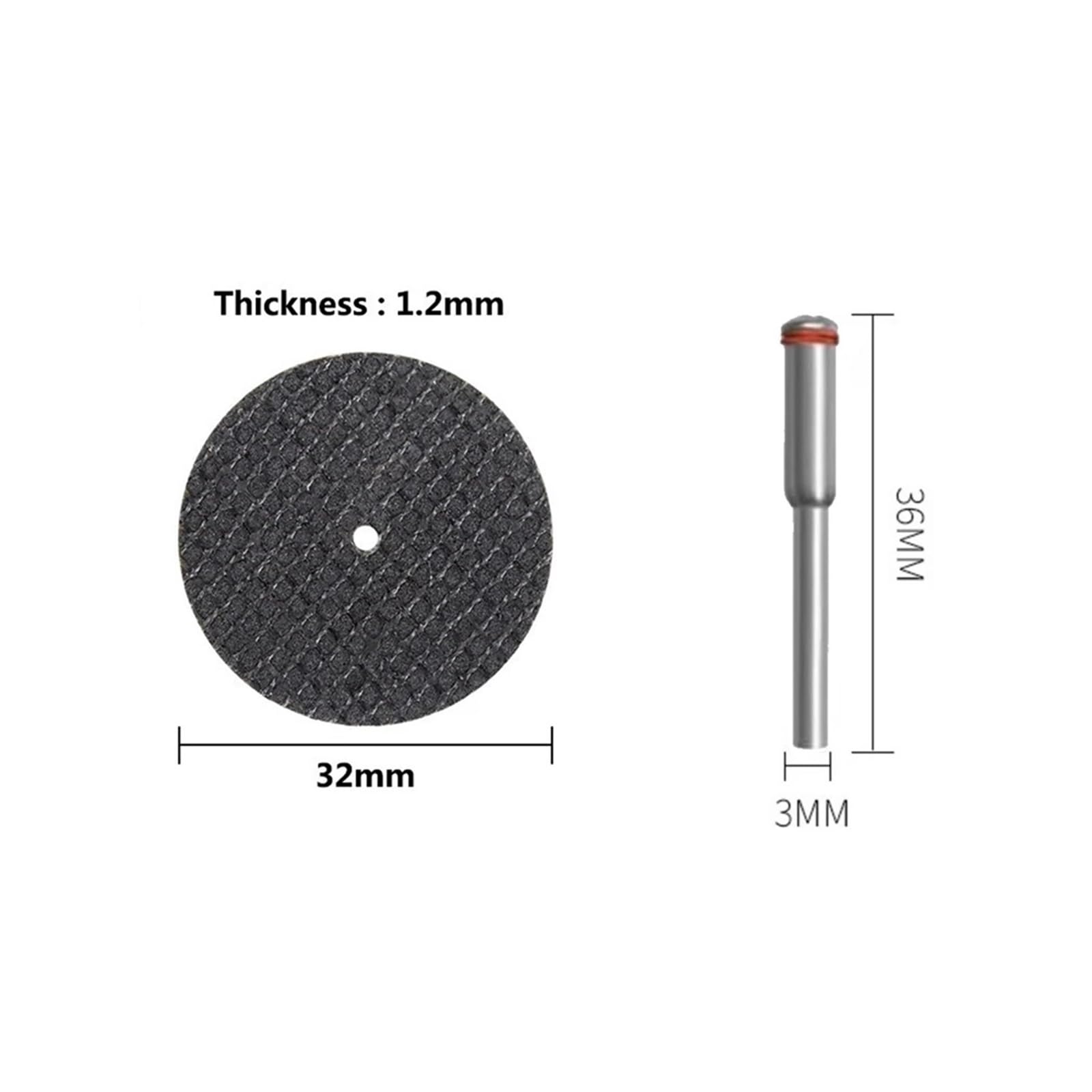 Disques de Coupe abrasifs 32 mm, 5 à 100 pièces, avec mandrins, meules, Accessoires, Outil Rotatif du métal, Lame scie(102pcs Set)