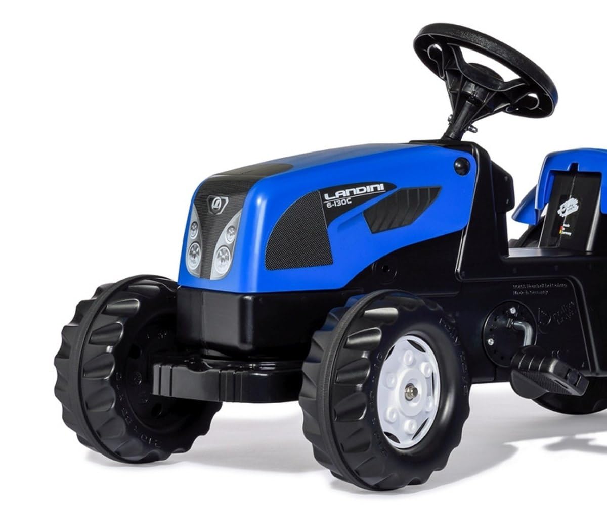 Rolly Toys 11841 - Trattore a Pedali Kid Landini Power Farm 100, con Rimorchio