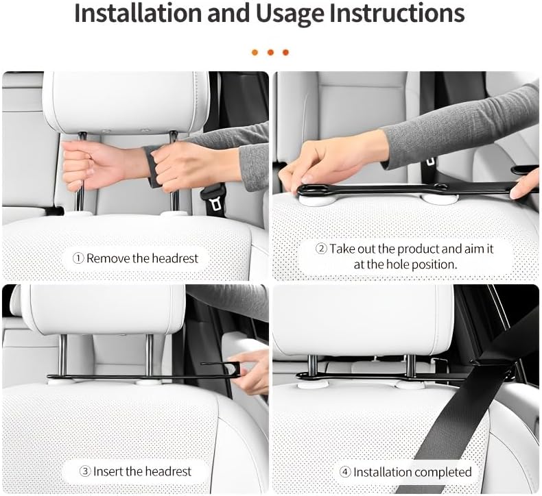 Universal Car Seat Belt Guide Stopper, Anti-Pinch Retractable Auxiliary Fixator, Smooth Extension & Sturdy Hold Safety Driving Accessory for Most Vehicle Interior Seat Upgrade Black