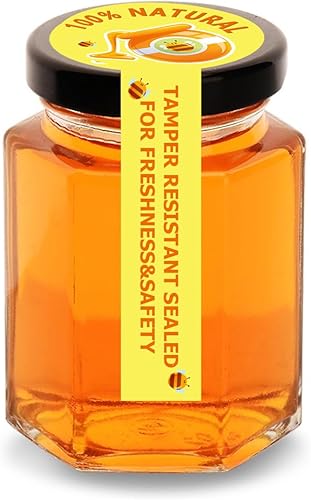 Miniatura 3 de Etiquetas de sellos a prueba de manipulaciones para frascos de miel de 1.5 x 4 pulgadas, calcomanías de miel a prueba de manipulaciones, etiquetas