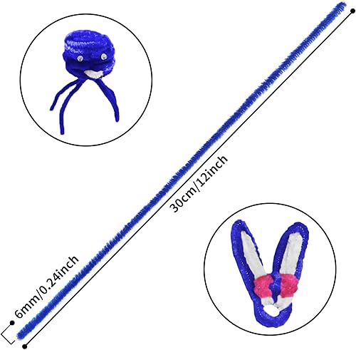 Miniatura 8 de Cuttte Limpiadores de tuberías suministros para manualidades, 100 limpiadores de tuberías blancos para manualidades y 100 limpiadores de tuberías de