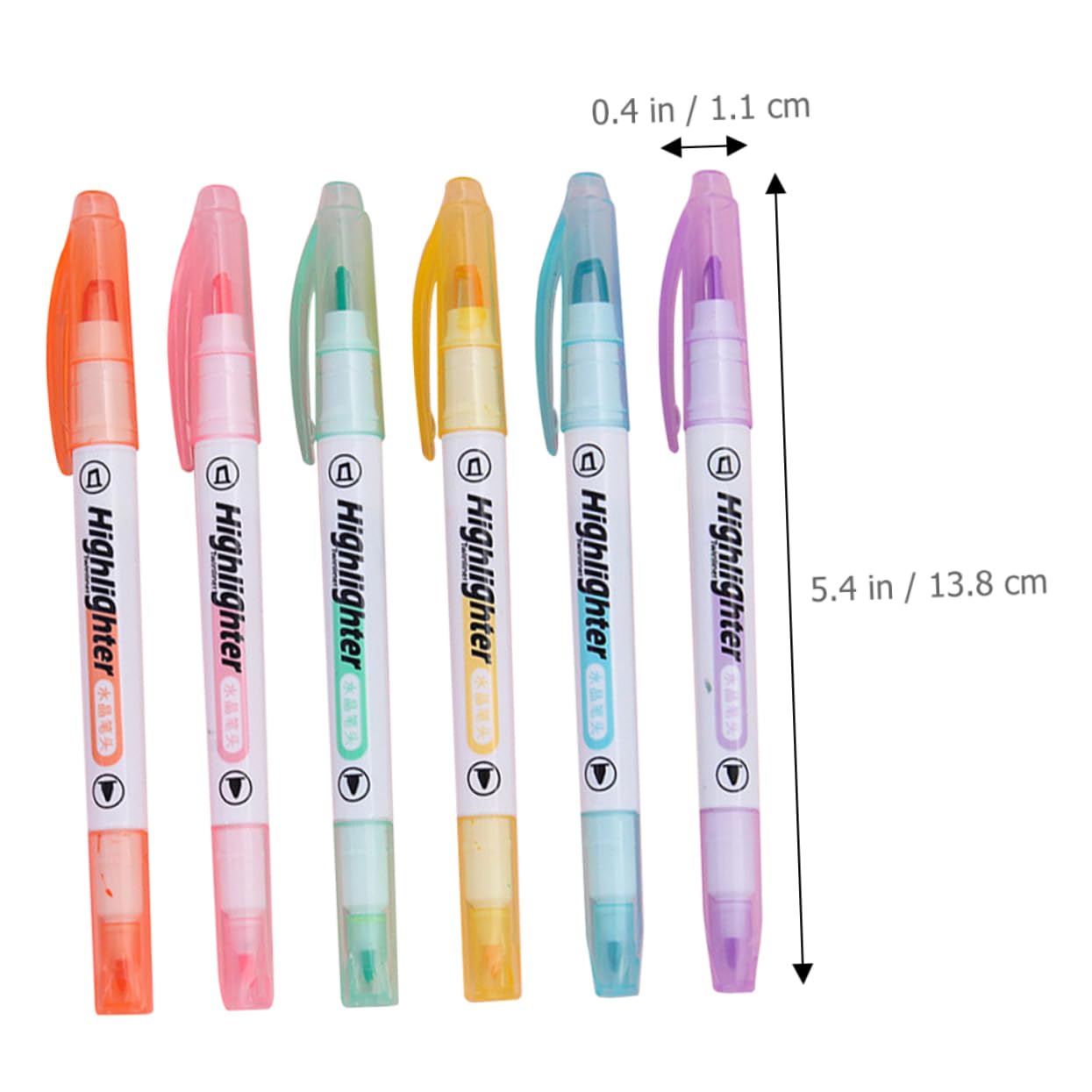 SHINEOFI Rotuladores De Doble Punta Fluorescentes Para Estudiantes De Marcadores Artísticos Portátiles Para Oficina y Notas Para Subrayar y Marcar Libros