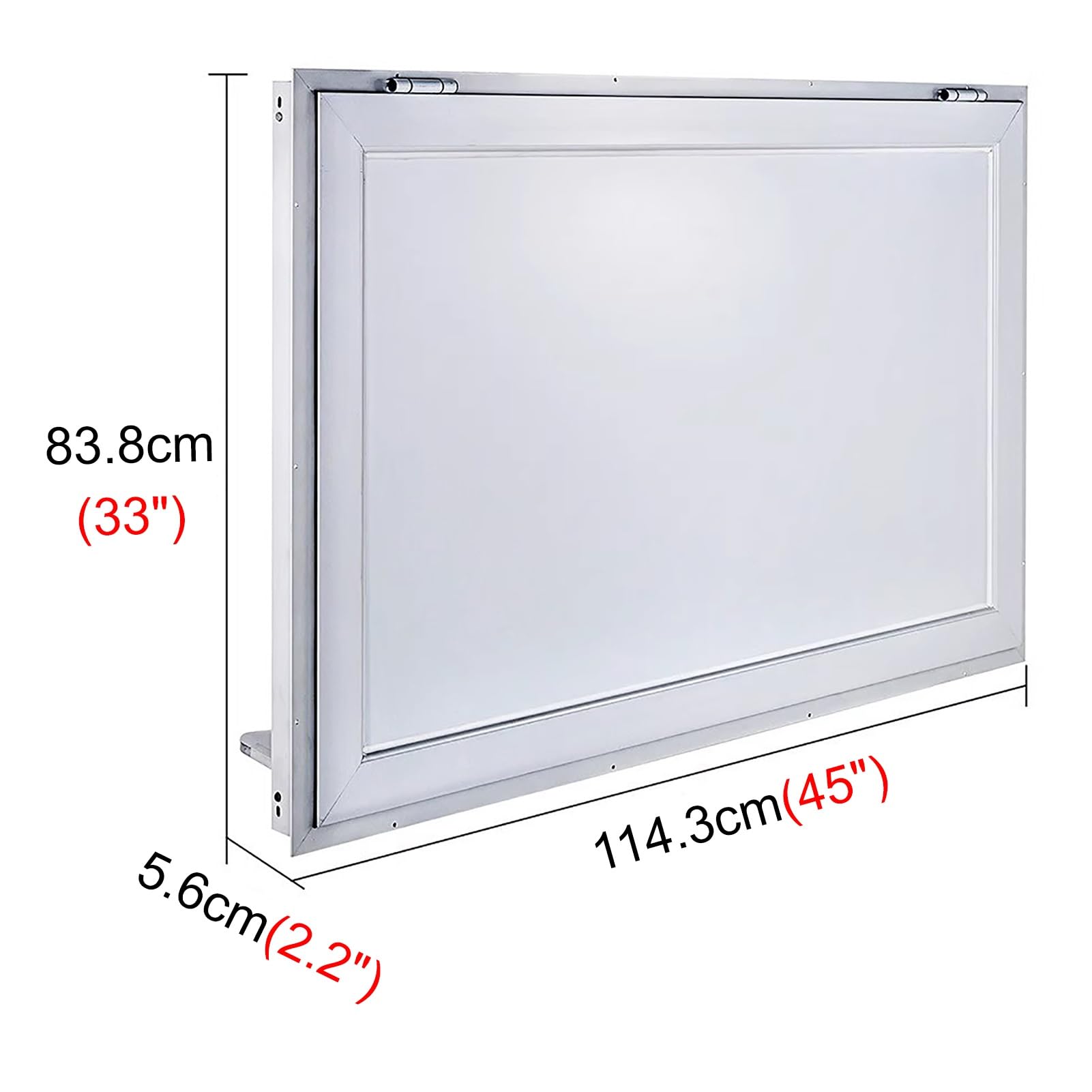 Ventana Ventanas de Concesión para Food Trucks, Equipamiento de Ventanas para Food Trucks con Pasamanos en La Puerta, Ventana de Servicio para Furgonetas Sprinter, Ventanas para Garajes(Without screen