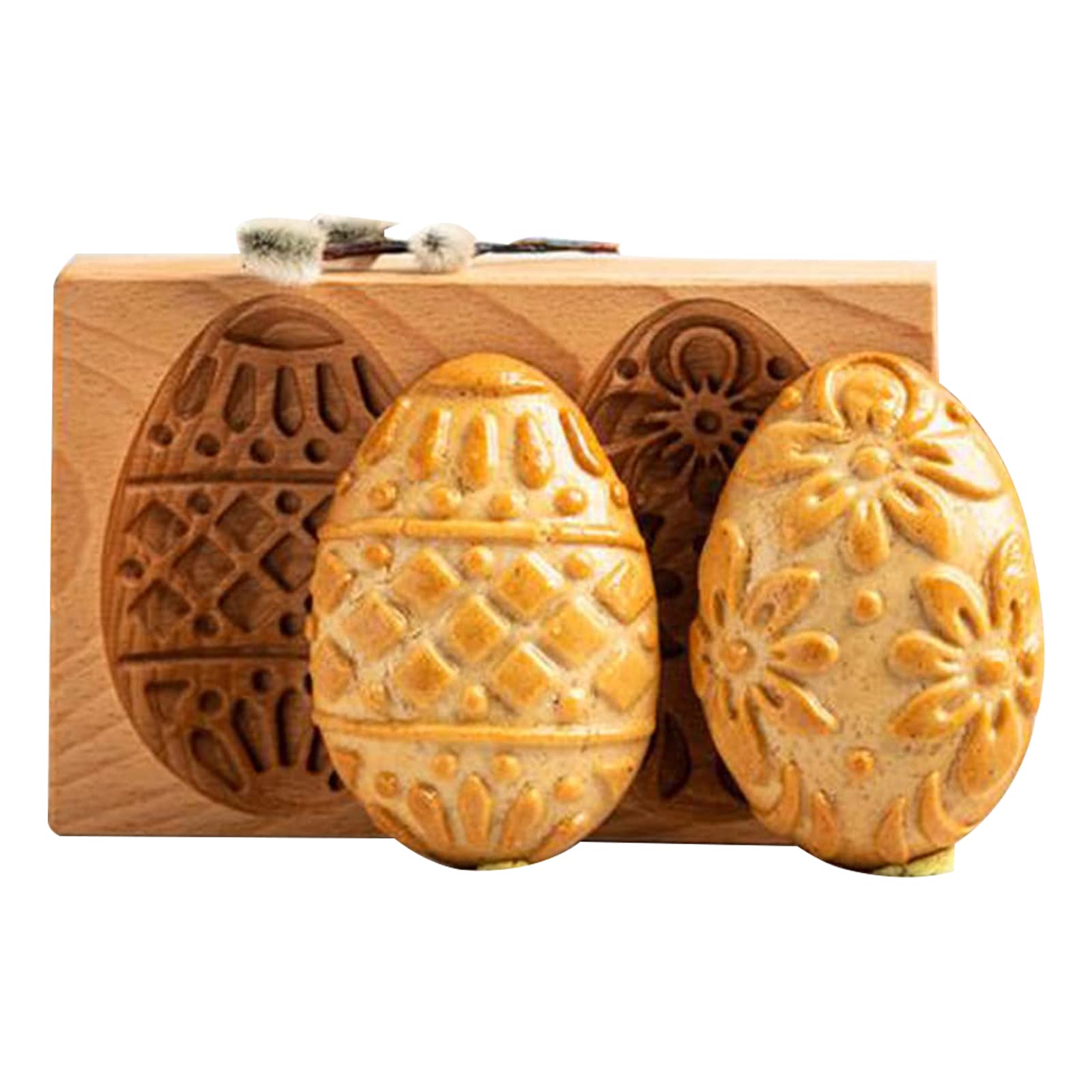 Keksausstecher, Keksformen aus Holz, Kekse, Keksausstecher, for Backen, geschnitzte mit Prägung, Kekspressstempel