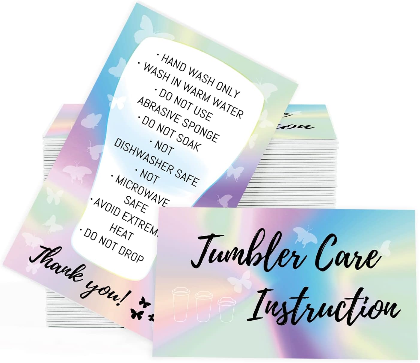 Tumbler Care Cards