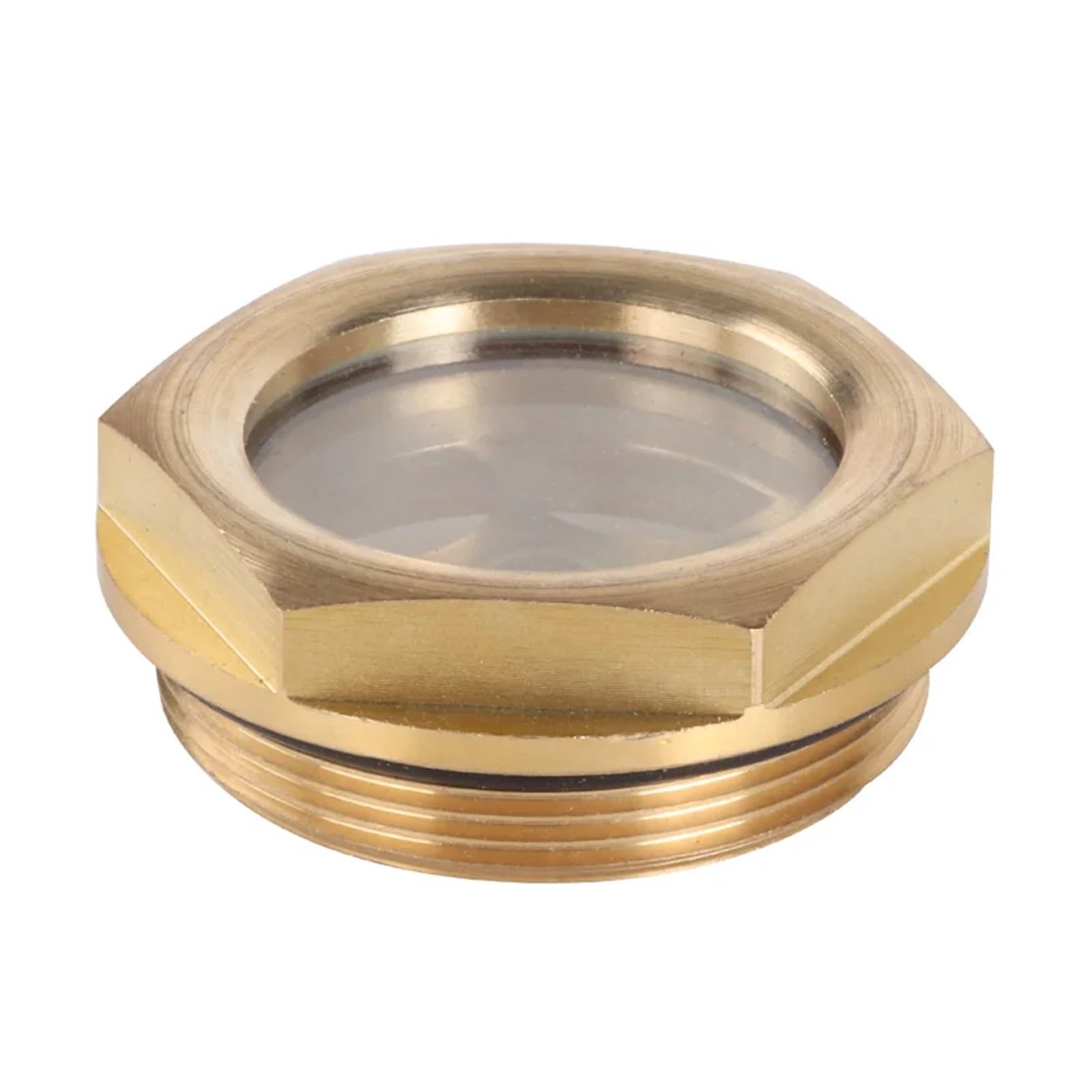 AARTERZZA 2" BSP Male Thread Brass Hex Head Oil Level Sight Glass Window