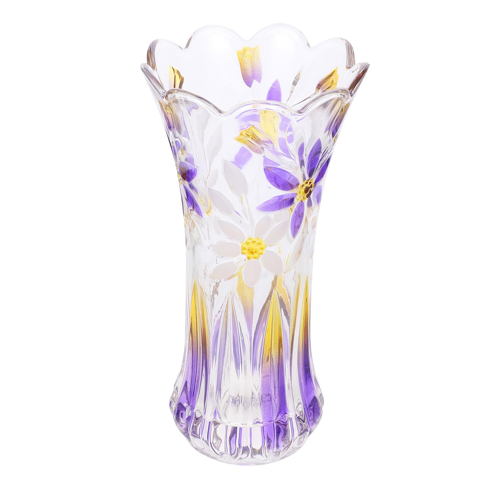 Blumenvase aus Dickwandigem Glas für Tisch und Restaurant Deko
