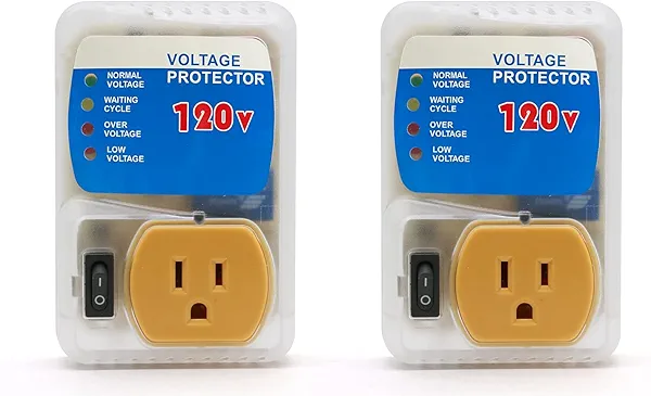 [ETL Listed] BSEED Electronic Surge Protector for Home Appliance,Voltage Protector Suit for Refrigerators and Freezers, Voltage Brownout Outlet 120V 15A,1800Watts(2 Pack)