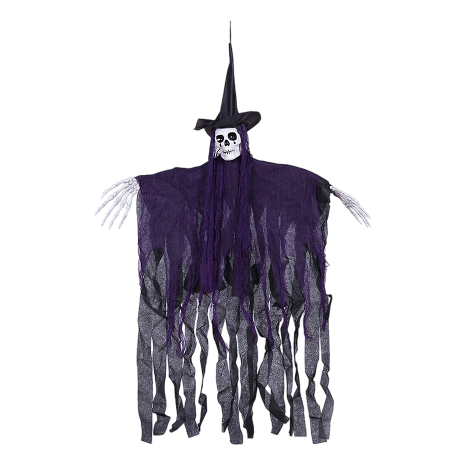 Msioytog Genuine Weeping Witch Figure for Scary Decorations Durability Cloth Demonic House Theme Party Cloth Witch Halloween Props