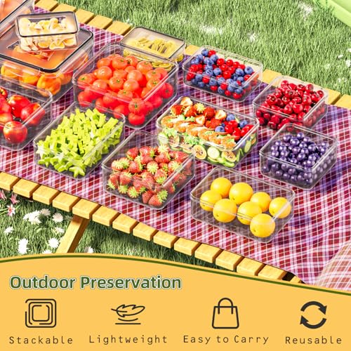 Image of 50 PCS Food Storage Containers with Lids Airtight (25 Lids & 25 Containers)