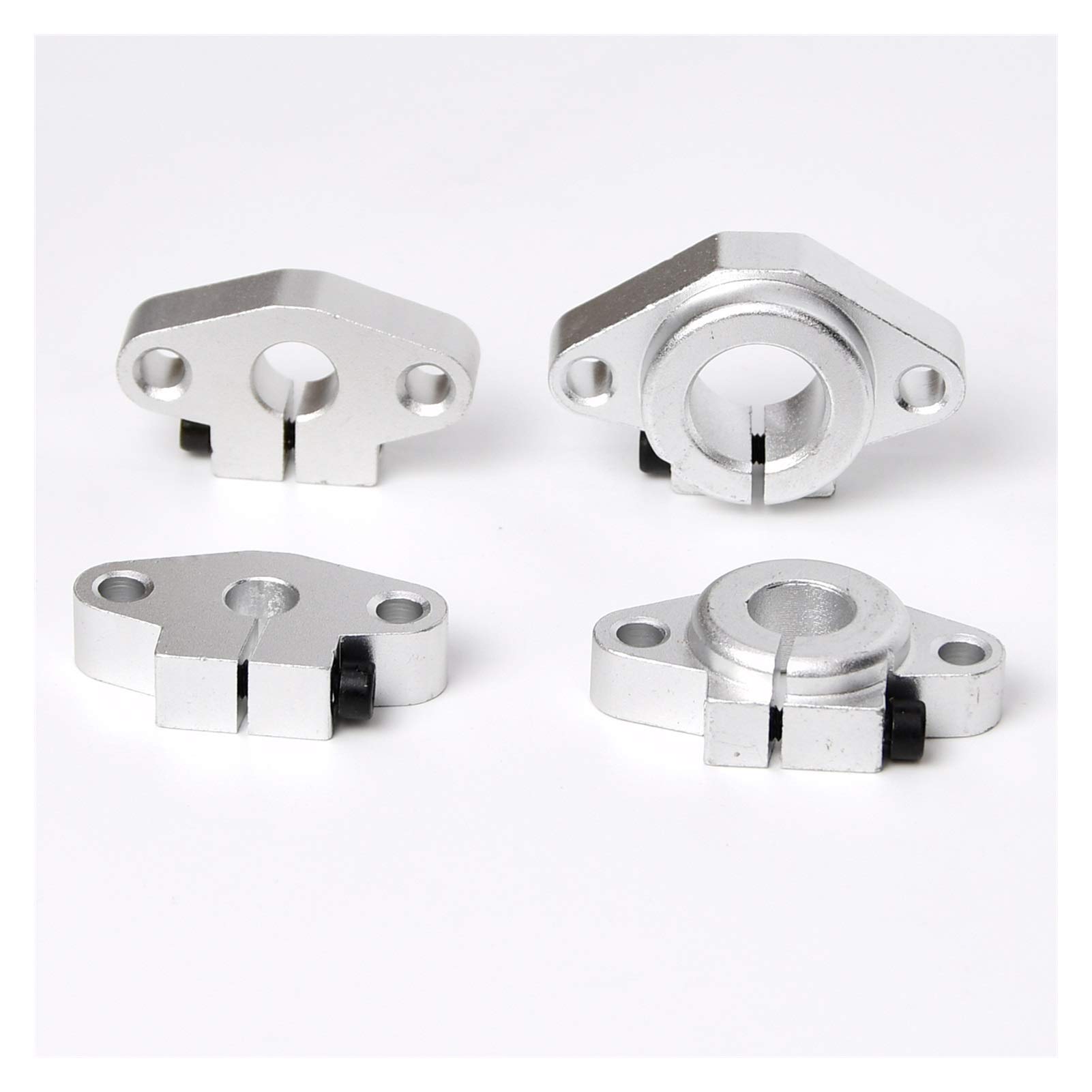 B 4 pcs shf12 shf8 shf10 shf35 shf13 shf16 shf20 shf20 shf25 shf30 shf30 12mm Support de Rail linéaire pour la Table CNC routeur 3D Imprimante pièce (Guide Length : SHF30)