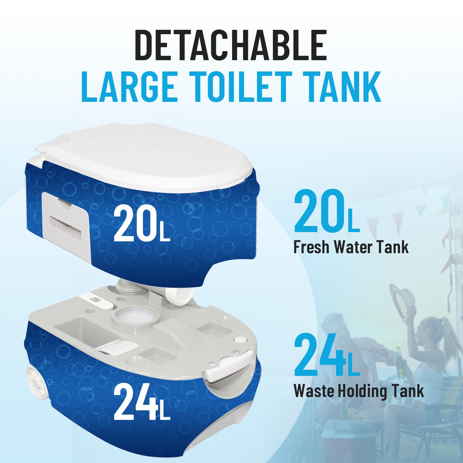 24L Portable Folding Camping Toilet – Denny Shop UK