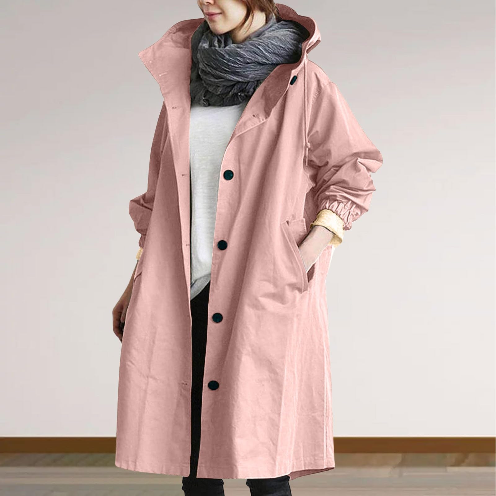 Cardigan Da Donna Alla, A Maniche Lunghe, Con Tasca, In Maglia Giubbotti Invernali Impermeabile Giacca Pioggia Estiva Antipioggia Lungo Vento Soft Shell Cappotto Trasparente Anti