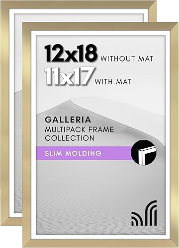 Vista 236 de Americanflat Portarretratos de 8 x 12 pulgadas con plexiglás pulido, juego de 2 portarretratos de 6 x 8 pulgadas con paspartú o para fotos de 8 x 12