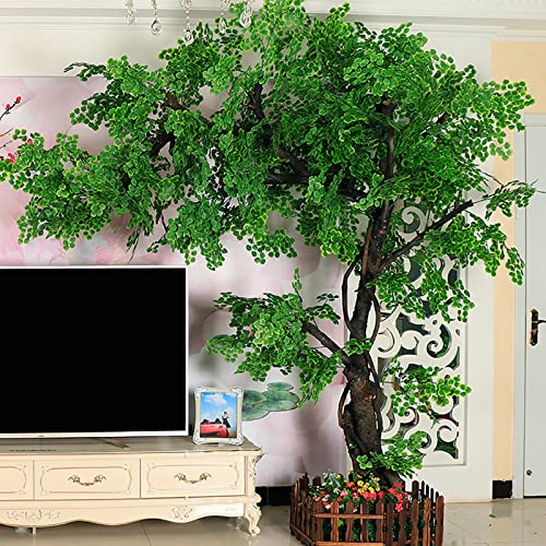 Plantes de simulation banyan vert artificiel grand arbre de décoration intérieure