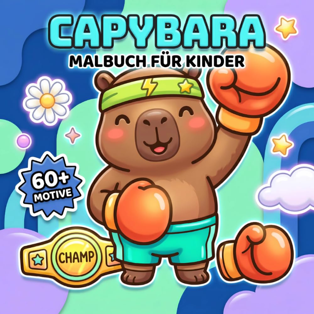 Capybara Malbuch Für Kinder: Ein Wundervolles Geschenk Für Jungen, Mädchen Und Jugendliche Mit Viel Charme, Leichtigkeit Und Kreativen Wohlfühlmomenten