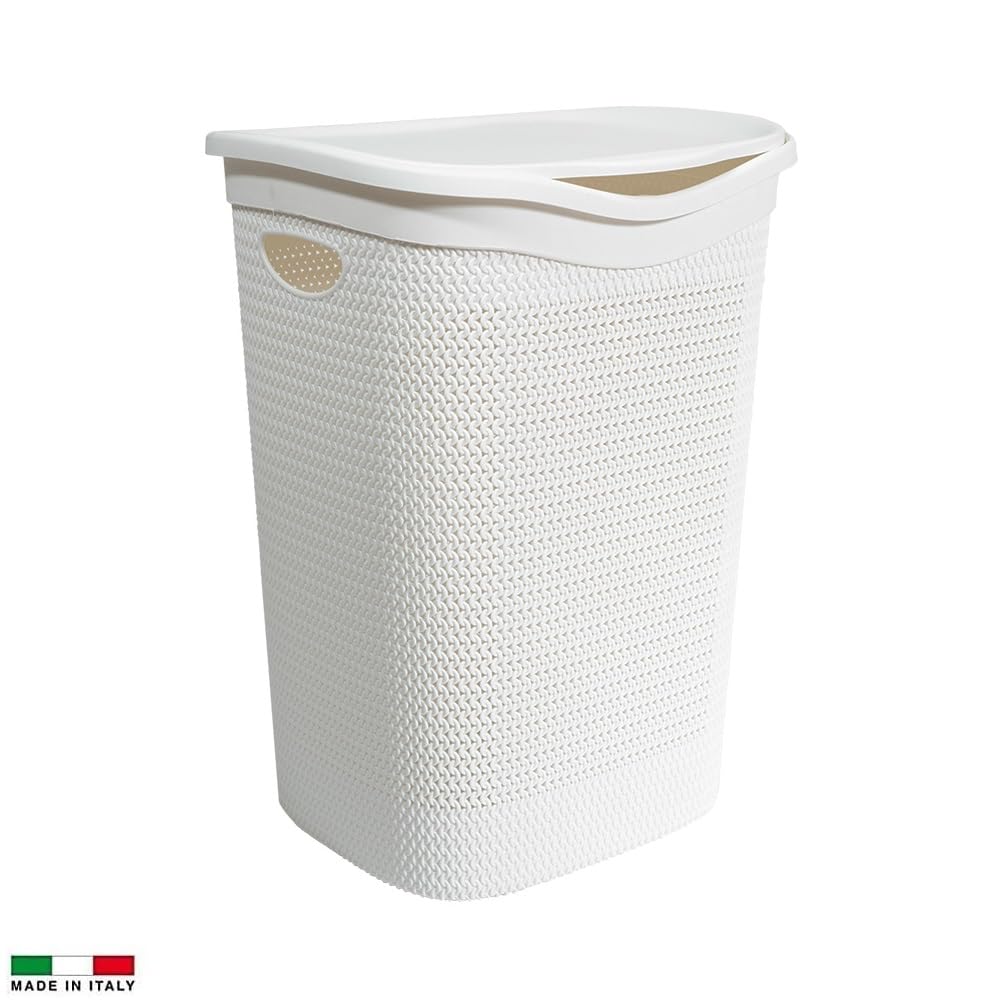 Cesto portabiancheria in plastica, verticale, sottile, alto, con ruote e ripiano portaoggetti, per cucina e lavanderia (dimensioni: 3 livelli