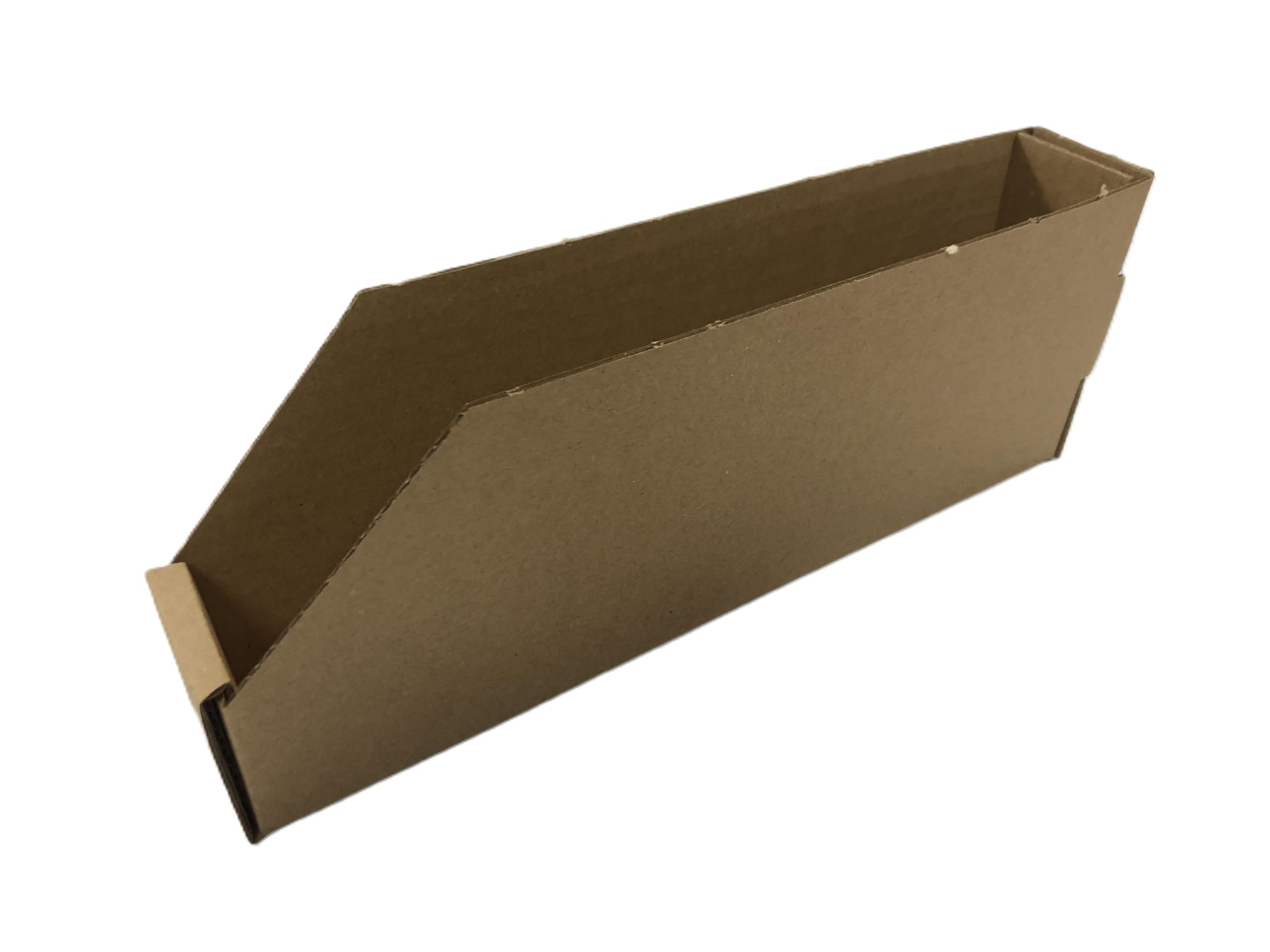 Pack de 100 bacs, becs de stockage en carton brun, Dimensions 300x50x110 mm