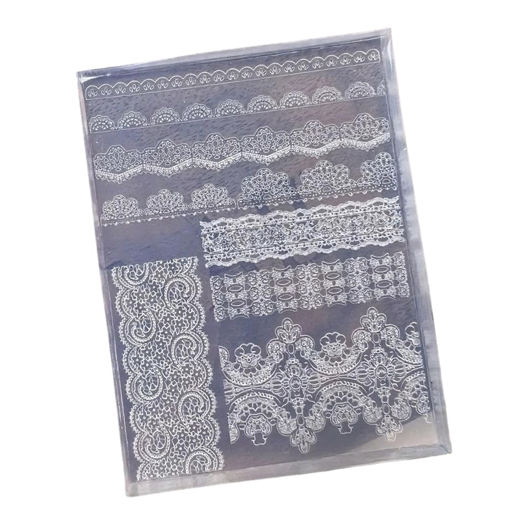 Elnwnnkc Silicone Lace Mold for Jewelry Making and Nails Art with Intricate French Design Reusable Crafting