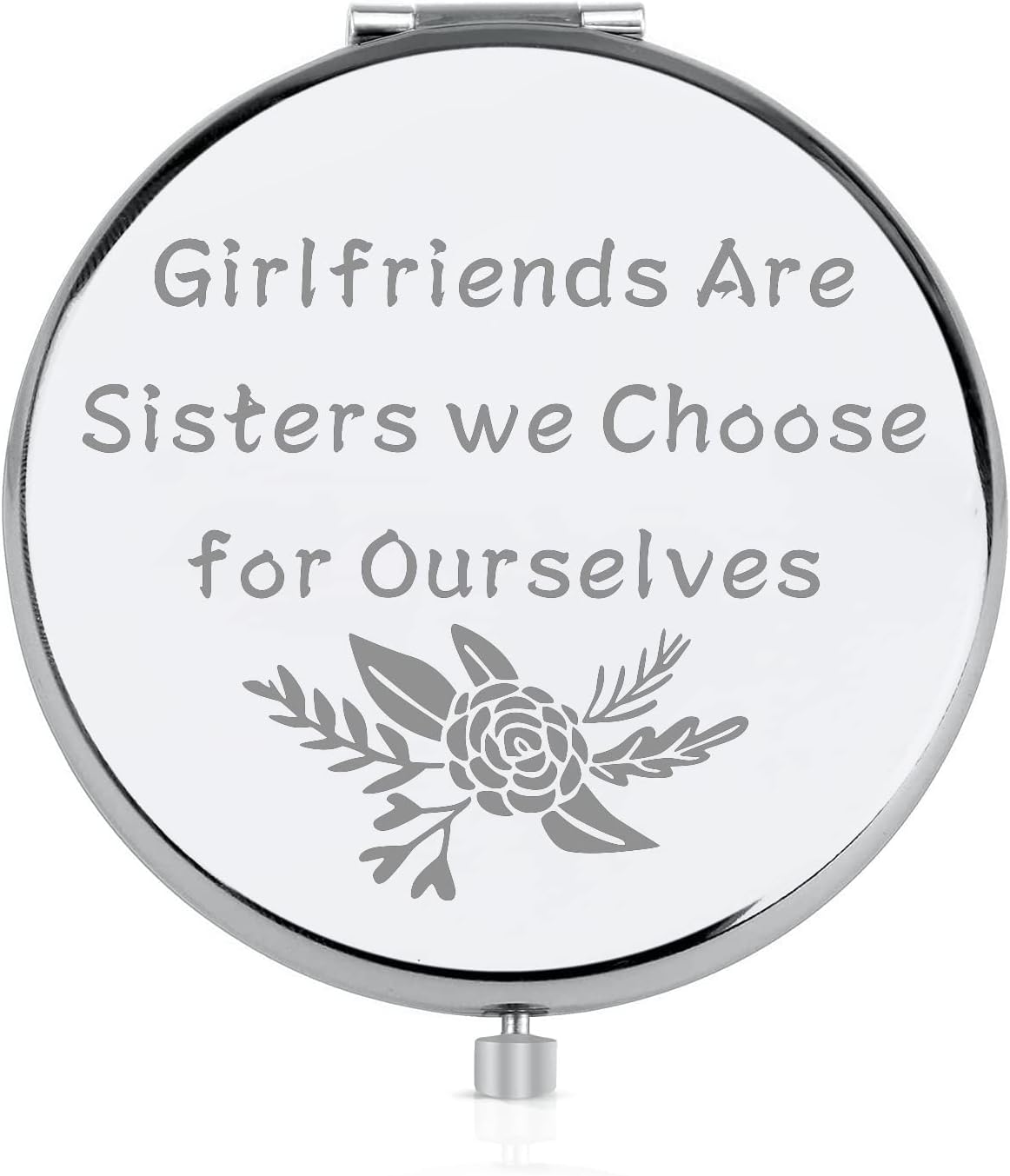 FEELMEM Girlfriends are Sisters We Choose for Ourselves Compact Mirror Soul Sister Gift Friendship Gift (Girlfriends are-Mirror)