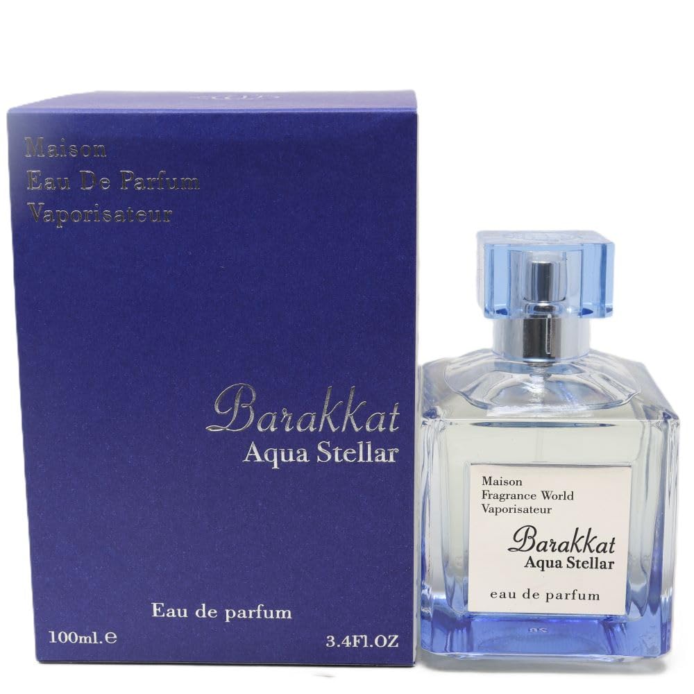 Maison Barakkat Aqua Stellar by Fragrance World for Unisex - 3.4 oz EDP Spray