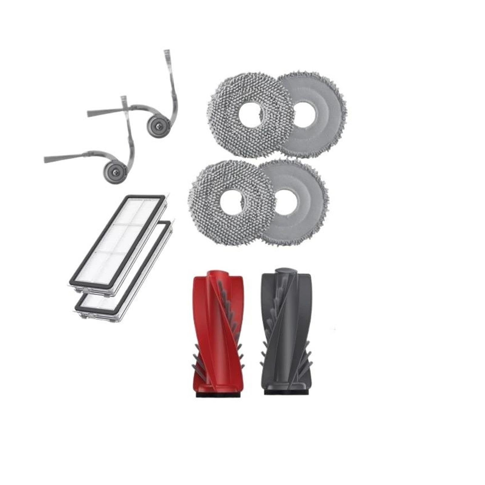 Compatible con Roborock,Qrevo Curv Accesorios Cepillo Principal Cepillo Lateral Paño De Mopa Filtro Bolsa De Polvo Robot Repuestos De Aspiradora(Set e)