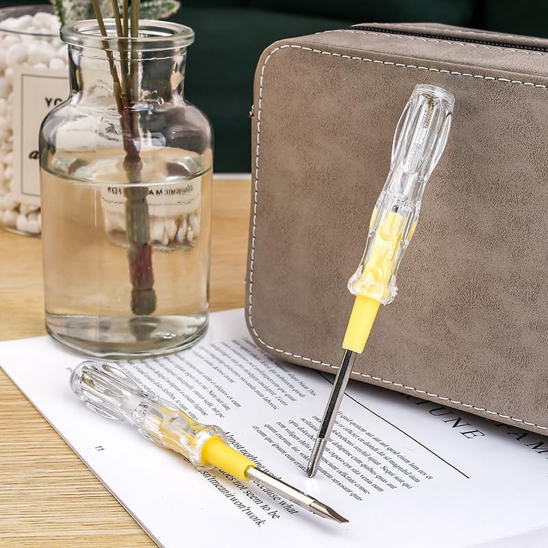 Image of Induction Power Detector Electrician Intelligent Voltage Tester Non-Contact Induction Test Pencil Dual Function Cross Slotted Electric Indicator,Testers,Voltage Testers, Silver