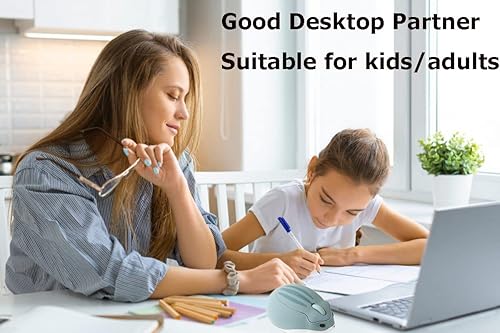 Miniatura 3 de Ratón inalámbrico de 2.4 GHz, con forma de hámster, menos ruido, portátil óptico óptico de 1200 DPI, ratón USB inalámbrico para PC, portátil,