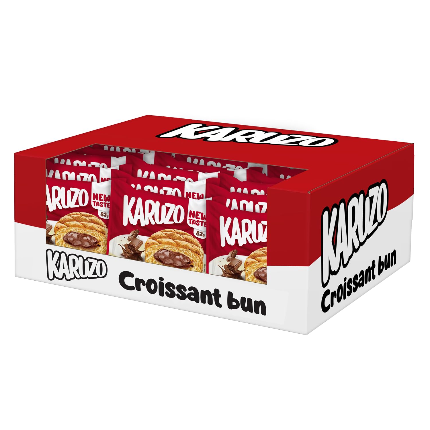 Karuzo Croissant bun mit Schokofüllung 24 Stück x 82g (1968g)