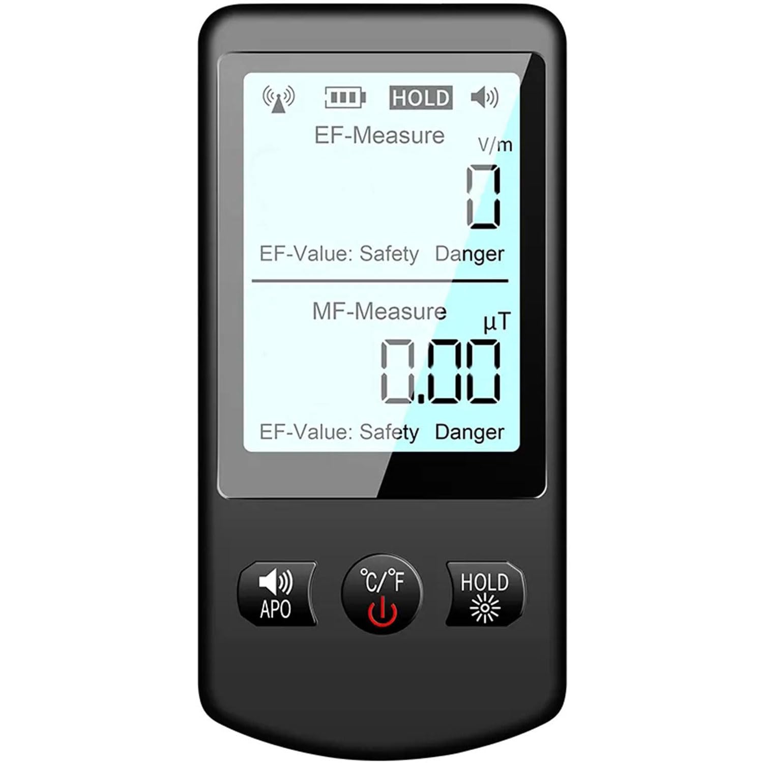 LCD 警報機能付き 充電式電磁波測定器 使い方簡単 【公式通販】