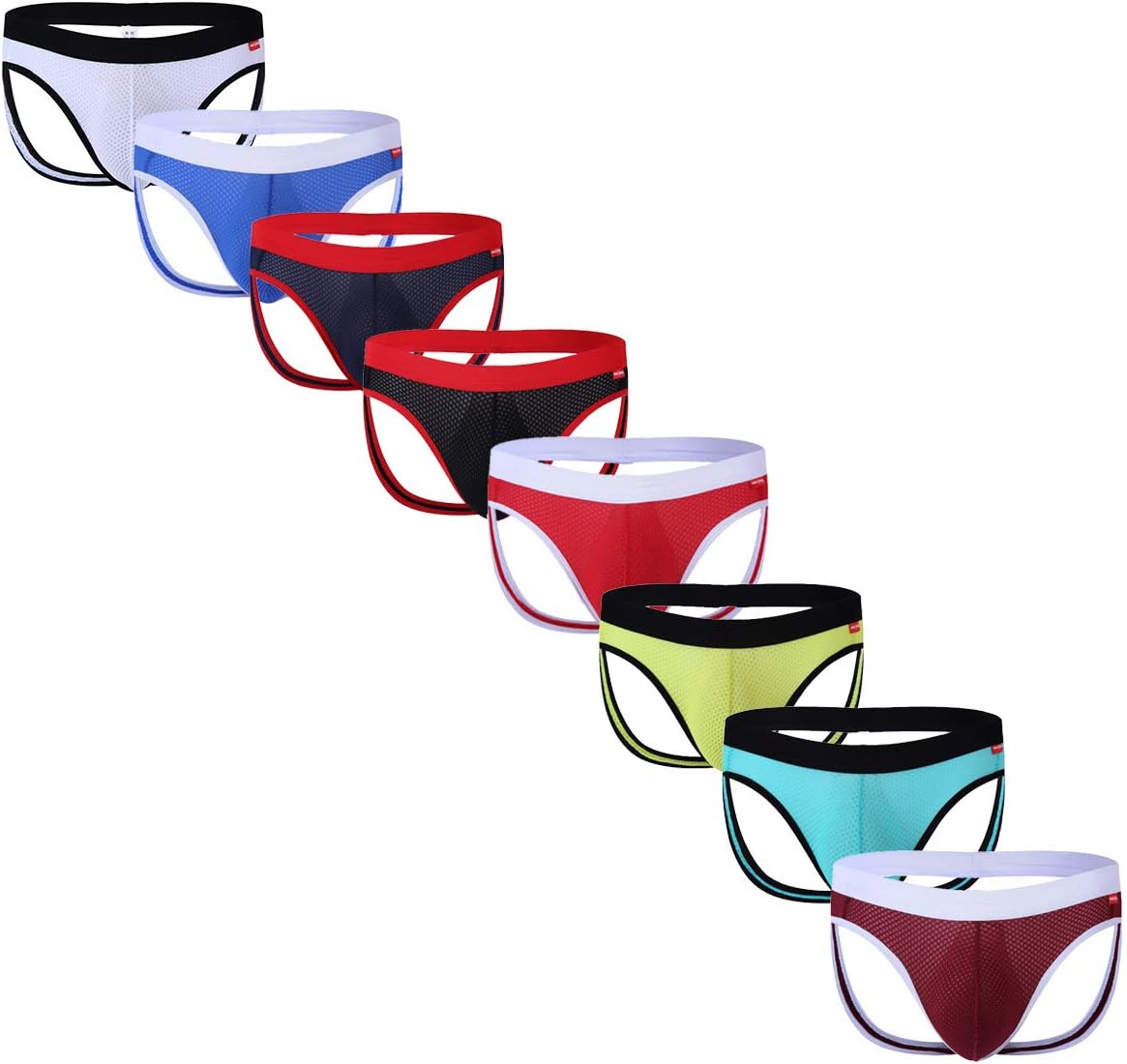 Men Sexy Thong G-stirng Jockstrap Mesh Backless Gay Underwear