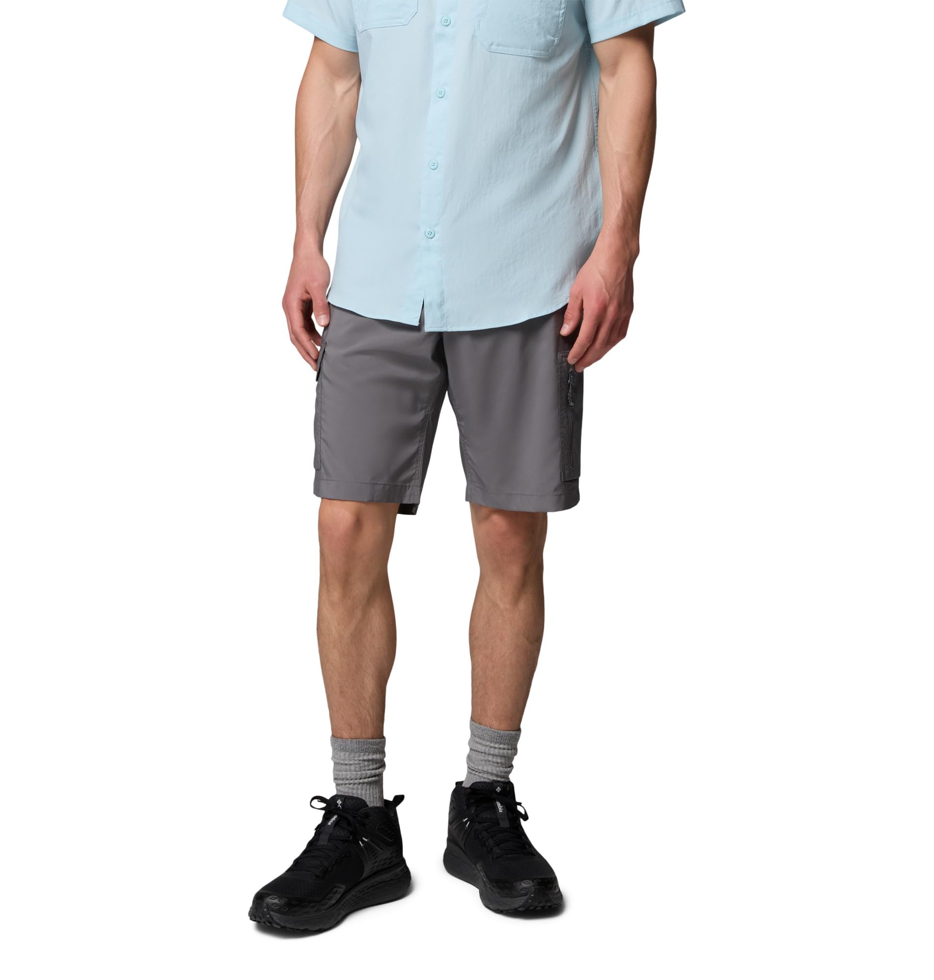 Columbia Sportswear Men's Grey Columbia - Silver Ridge™ Utility Cargo Walking Shorts - City Size 36