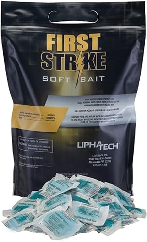LIPHA TECH FirstStrike 31113 - Cebo para roedores (0.35 oz) - Bolsa de 4 libras