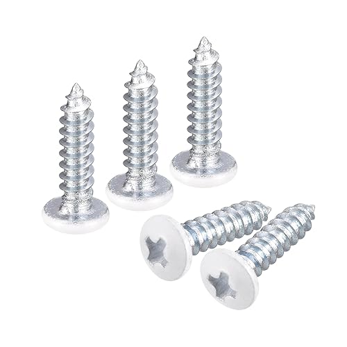 uxcell Tornillos blancos ST2x10mm Tornillos autorroscantes, 100 tornillos Phillips de cabeza plana para madera para carpintería disponible en Yaxa Costa Rica