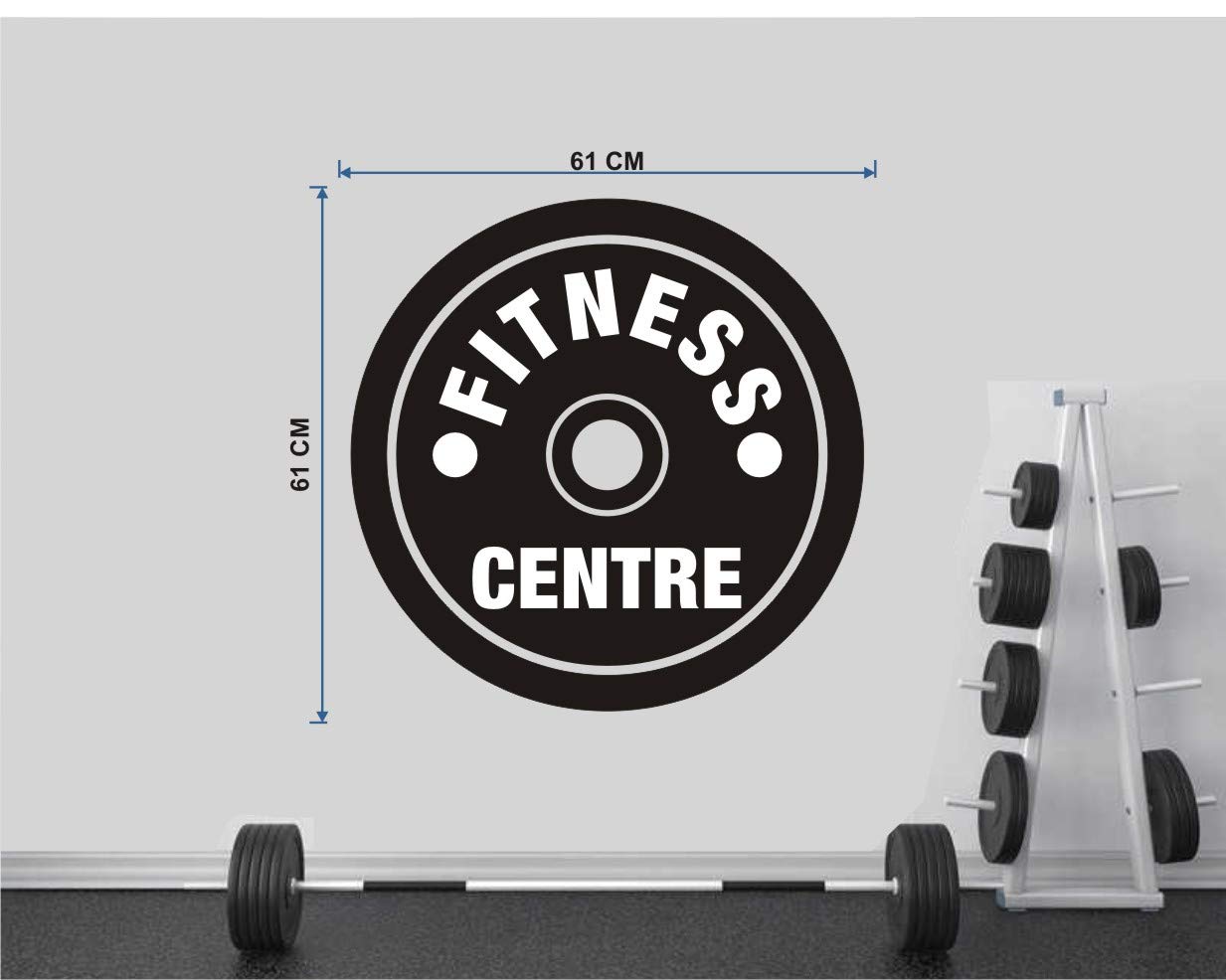 Ruby DÉCOR Gym Sticker for Wall and Glass Size 61cmX61cm (B08P1ZP6QL) Amazon Price History, Amazon Price Tracker