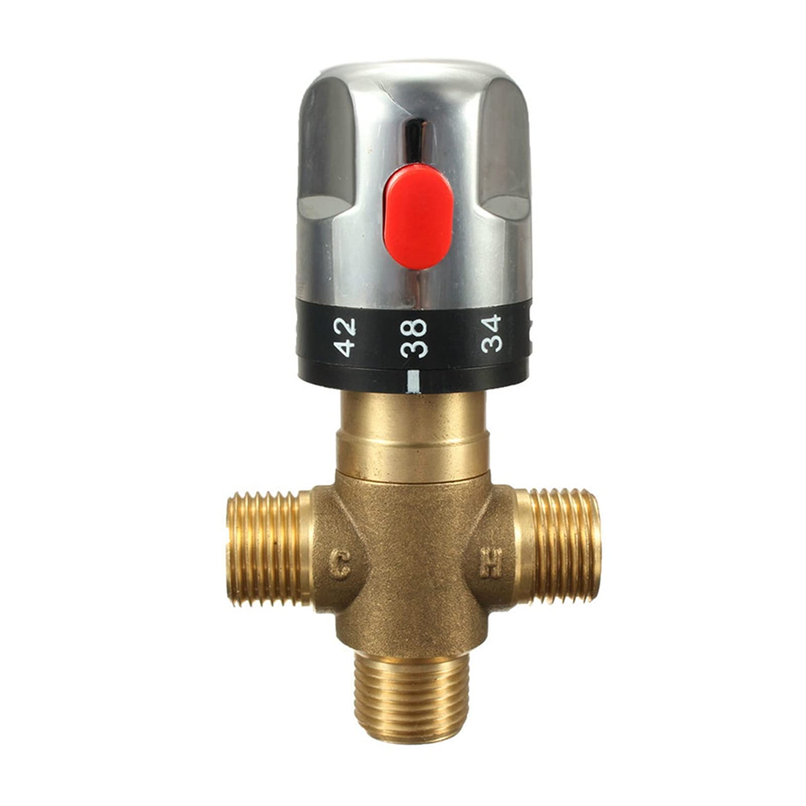 yaoqijie Valvola di controllo dell'acqua della valvola del miscelatore termostatico regolabile della valvola di acqua calda / fredda della valvola di controllo della temperatura dell'acqua calda for i