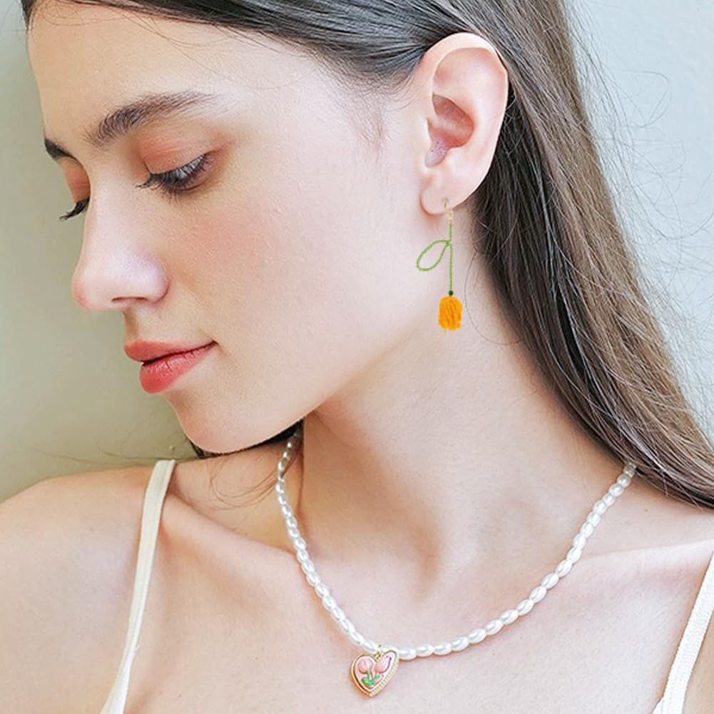 Aproximadamente 3120 cuentas de cristal de 24 estilos de cuentas de tubo de 2 a 5 mm, cuentas espaciadoras sueltas de semillas, pequeñas cuentas de manualidades para manualidades, pulseras