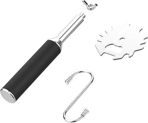 Miniatura 7 de Raspador de parrilla para barbacoa, limpiador de rejilla de acero inoxidable, diseño único de mango largo, herramientas de limpieza de barbacoa, más