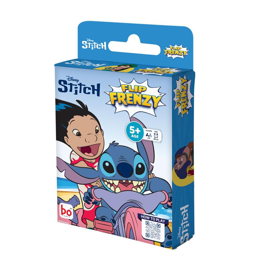Flip Frenzy Card Game – Disney Lilo & Stitch | Fast & Fun Stitch-Themed Game for Kids Ages 5+ | 2–5 Players | Quick Family Game Night Fun | Great Disney Gift Idea-image-24