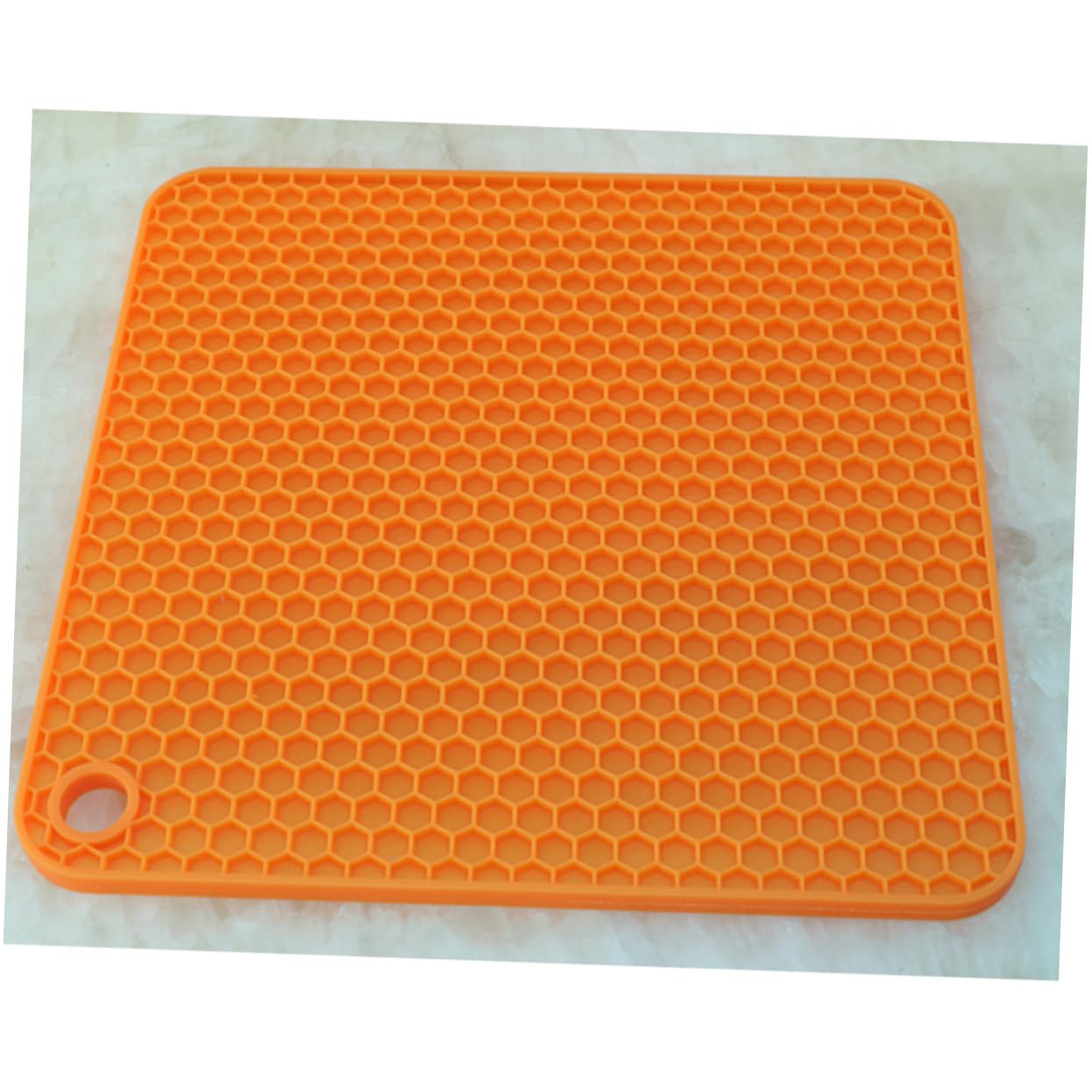 CIYODO 4pcs Heat Resistant Silicone Mats Non Slip Honeycomb Pot Holders for Kitchen Use Food Grade Insulation Pads Orange Red Green and Blue for Pots Pans Bowls and Cups