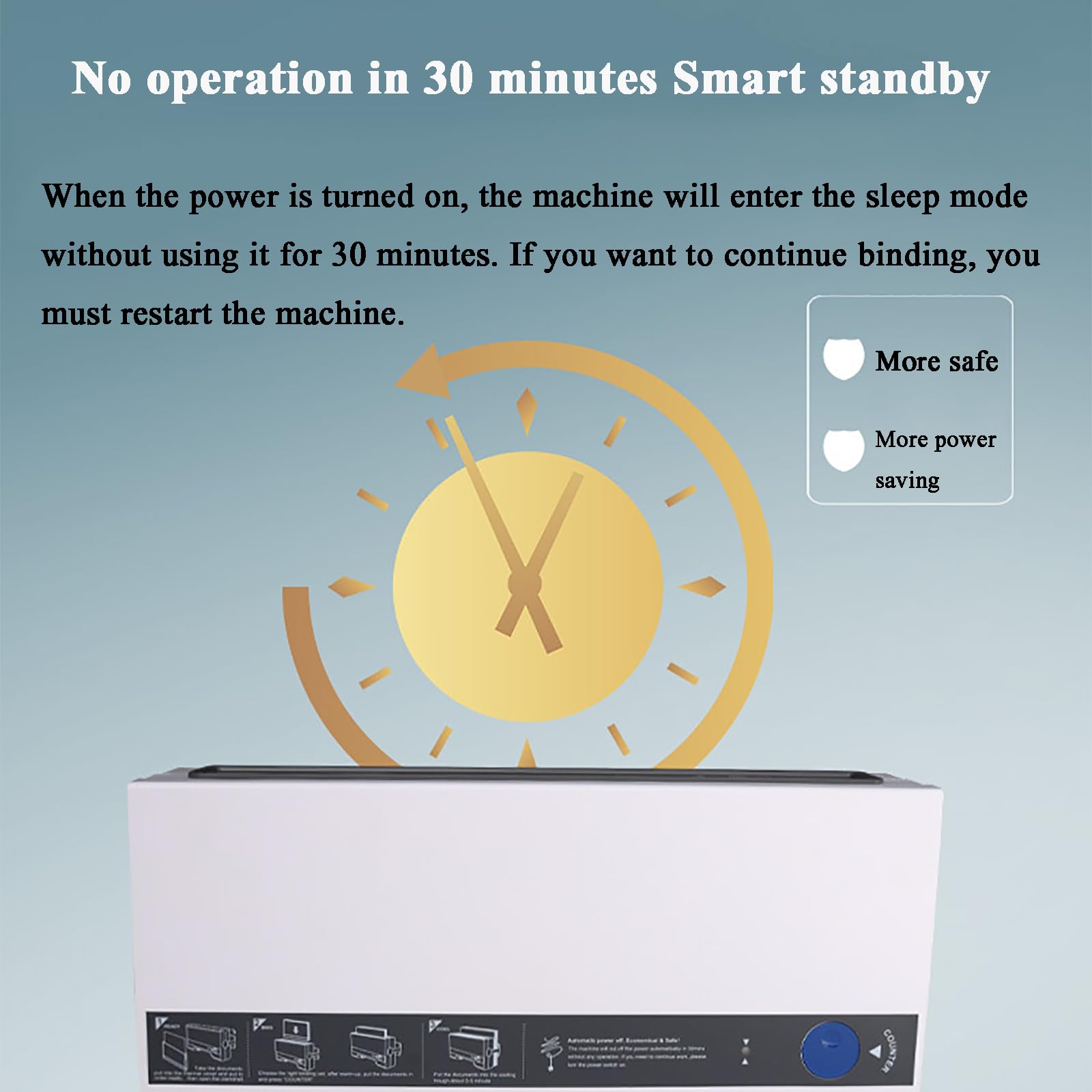 280 sztuk A4 bindownica elektryczna, bindownica na gorąco ze zbiornikiem chłodzącym, ogrzewanie ceramiczne PTC, szybkie wiązanie w 2 minuty, do dokumentów i umów