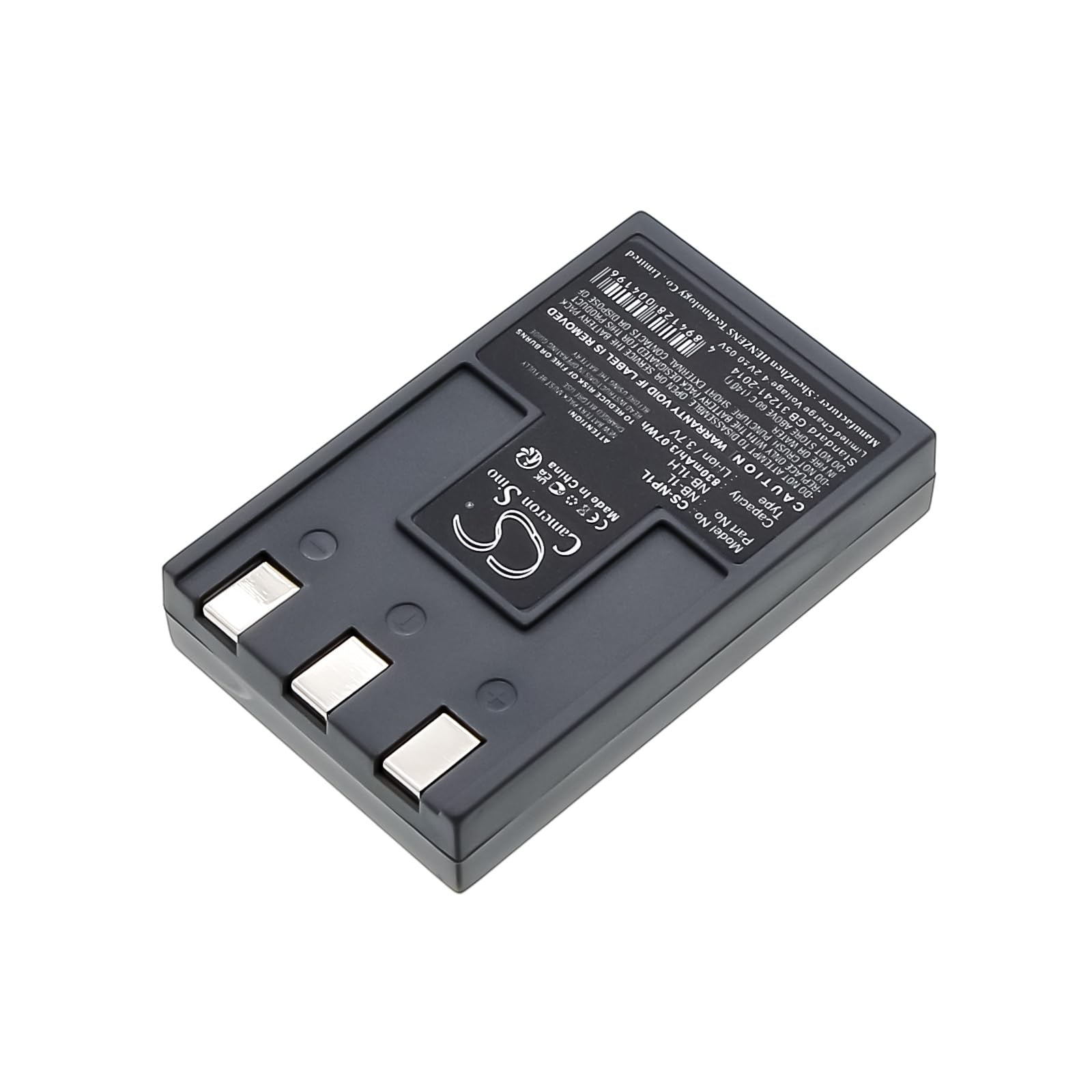 PATONA NB-1LH Batería de Repuesto 830mAh Compatible con Canon Digital ELPH Ixus VII V3 300 330 500 IXY Digital S100 S110 S200 S300 S500 JD 3.3 x 4ie NB1LH NB 1LH
