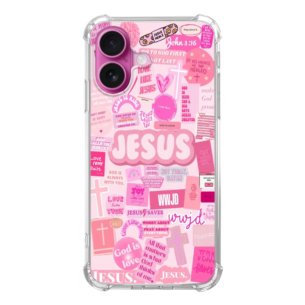 Amazon.com: Vusbvelnot Pink Christian Aesthetic Case Compatible
