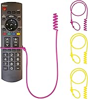 Vista 9 de Perfect Curve Paquete de 4 Correas de Silicona con Cable Remoto - Cordón Ajustable para Control Remoto de TV para Ajuste Cómodo, Nunca Pierdas tu