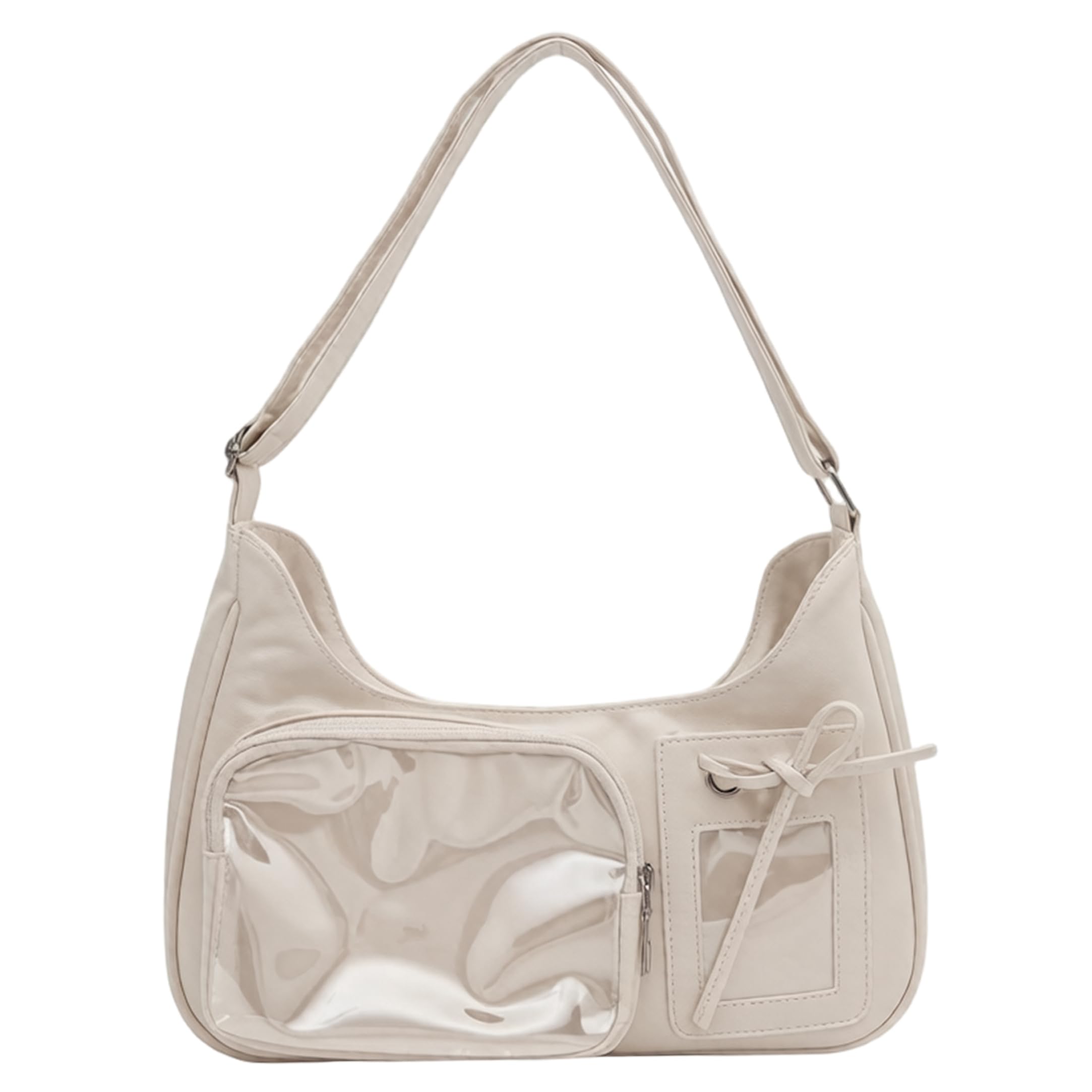 Elyebxj Beige Ita Purse, Y2k Kawaii Ita Bag, Spacious Messenger Bag for Women, Cute Japanese Crossbody Purse, No Pendant, Pin