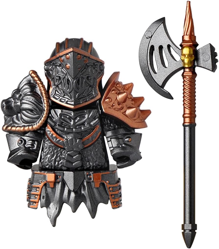 Medieval Weapon Building Blocks Set, Armor, Helmets & Weapons with Ancient Style, Premium Battle Gear for DIY Desk Display, Compatible with Main Brand, Gift for Adult Enthusiasts (32PCS)